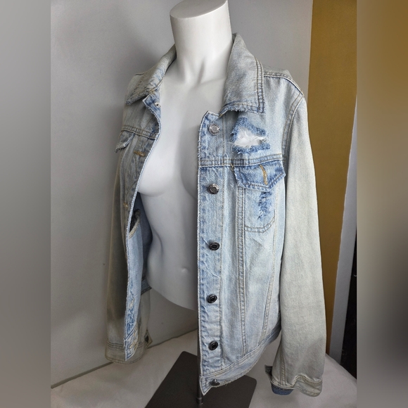 Mossimo Supply Co. Size L Soft Sky Blue Denim - Picture 2 of 12